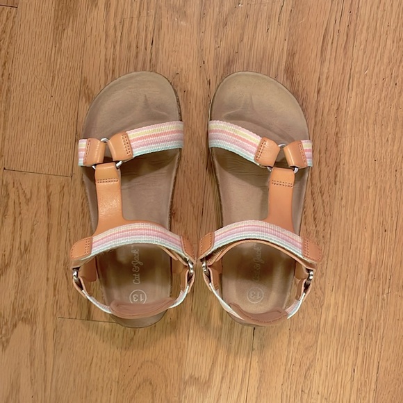 Cat & Jack Little Girls Sandals - Size 13 - Picture 1 of 9